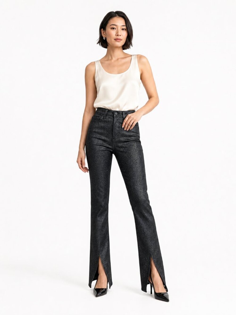 Pistola Colleen High Rise Modern Slim Boot Jeans Size 25 Stargaze Black